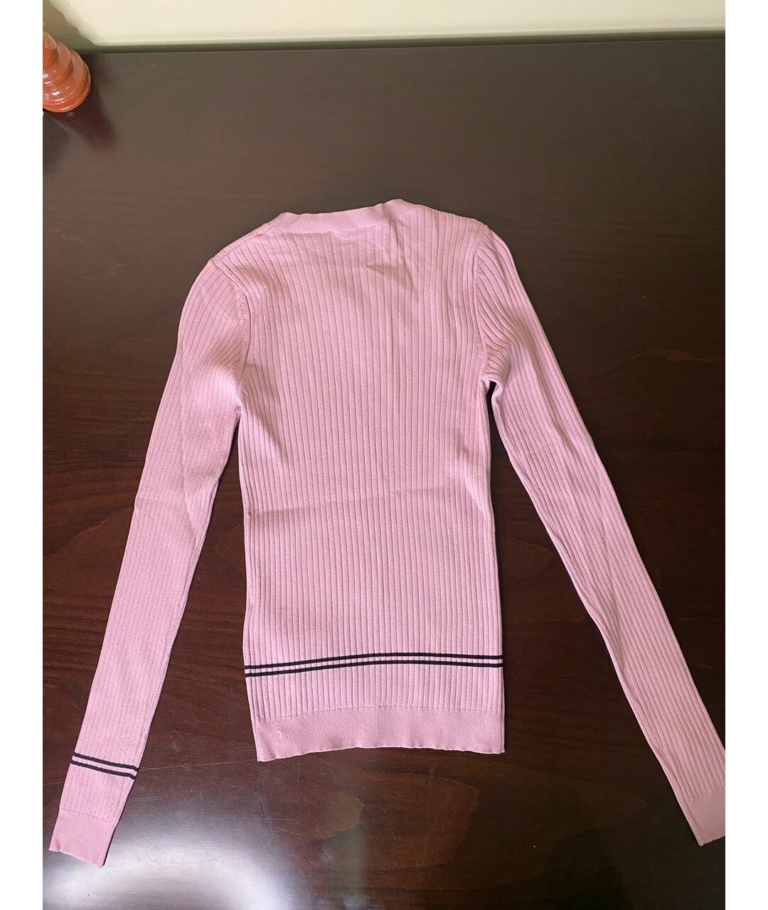 VALENTINO Розовый синтетический джемпер / свитер, фото 2