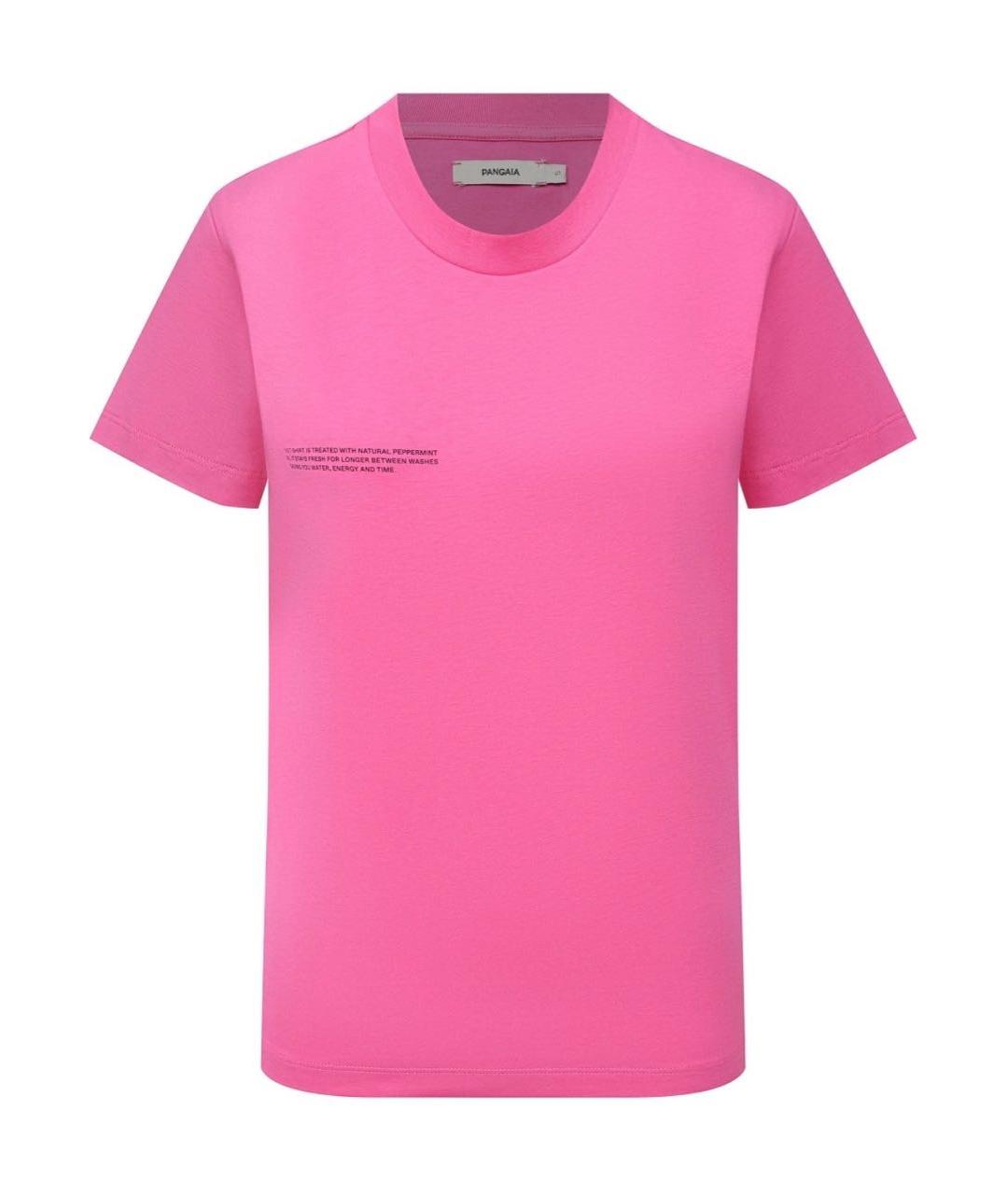 THE PANGAIA Розовая хлопковая футболка, фото 1