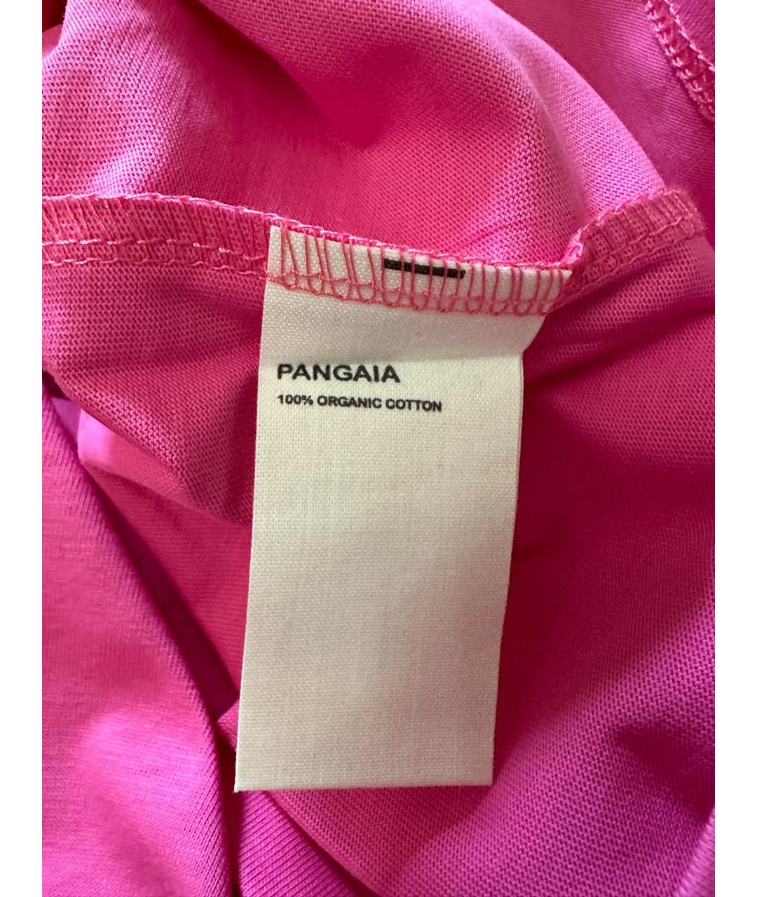 THE PANGAIA Розовая хлопковая футболка, фото 6