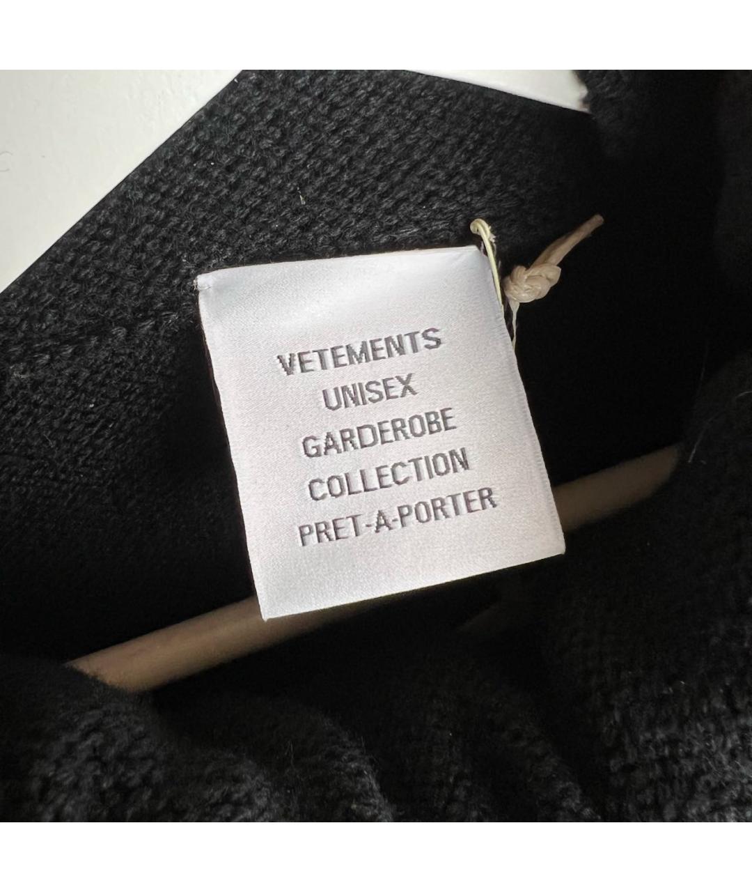 VETEMENTS Черный шерстяной джемпер / свитер, фото 8