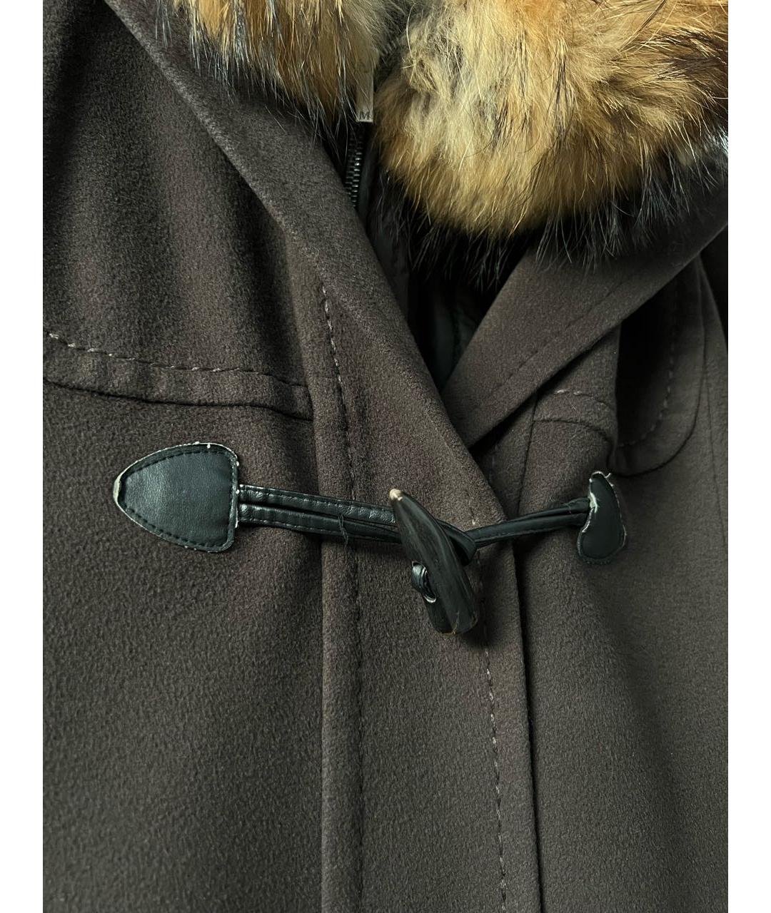 MAX MARA Коричневое шерстяное пальто, фото 7