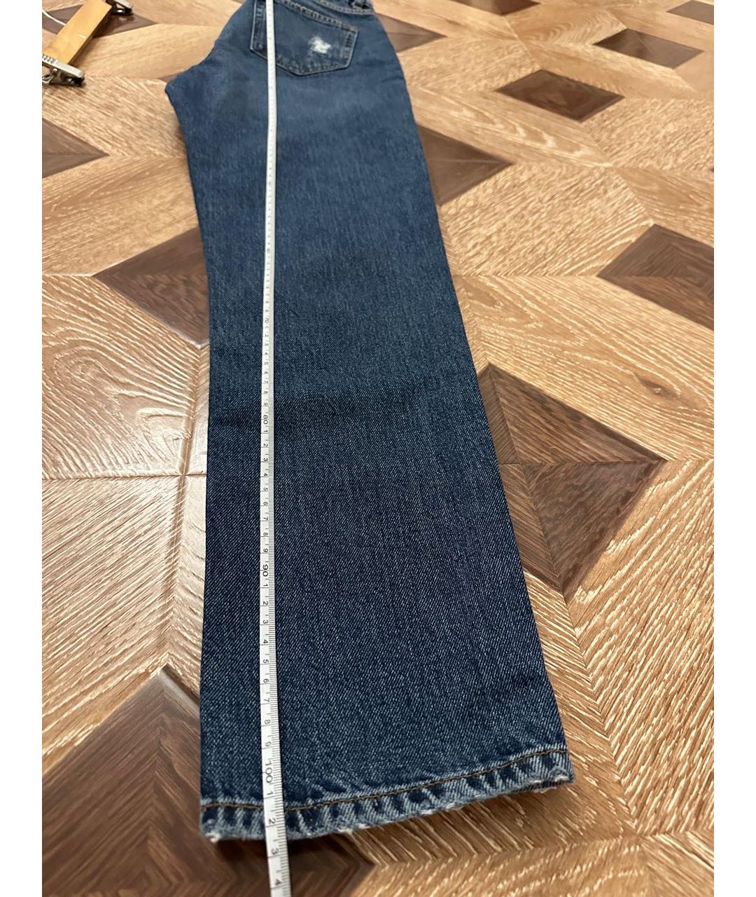 SANDRO Синие хлопковые прямые джинсы, фото 8