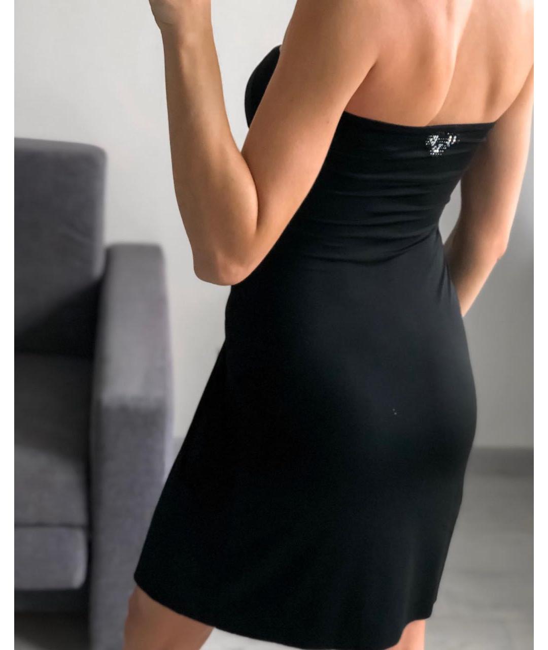 VDP Черное полиамидовое коктейльное платье, фото 6