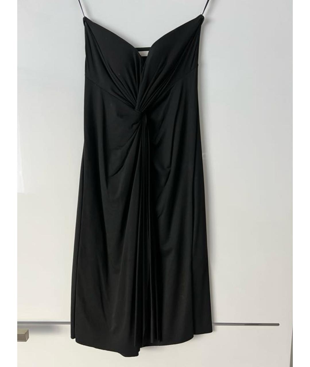 VDP Черное полиамидовое коктейльное платье, фото 7