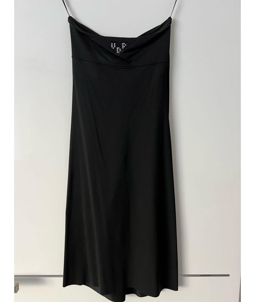 VDP Черное полиамидовое коктейльное платье, фото 2