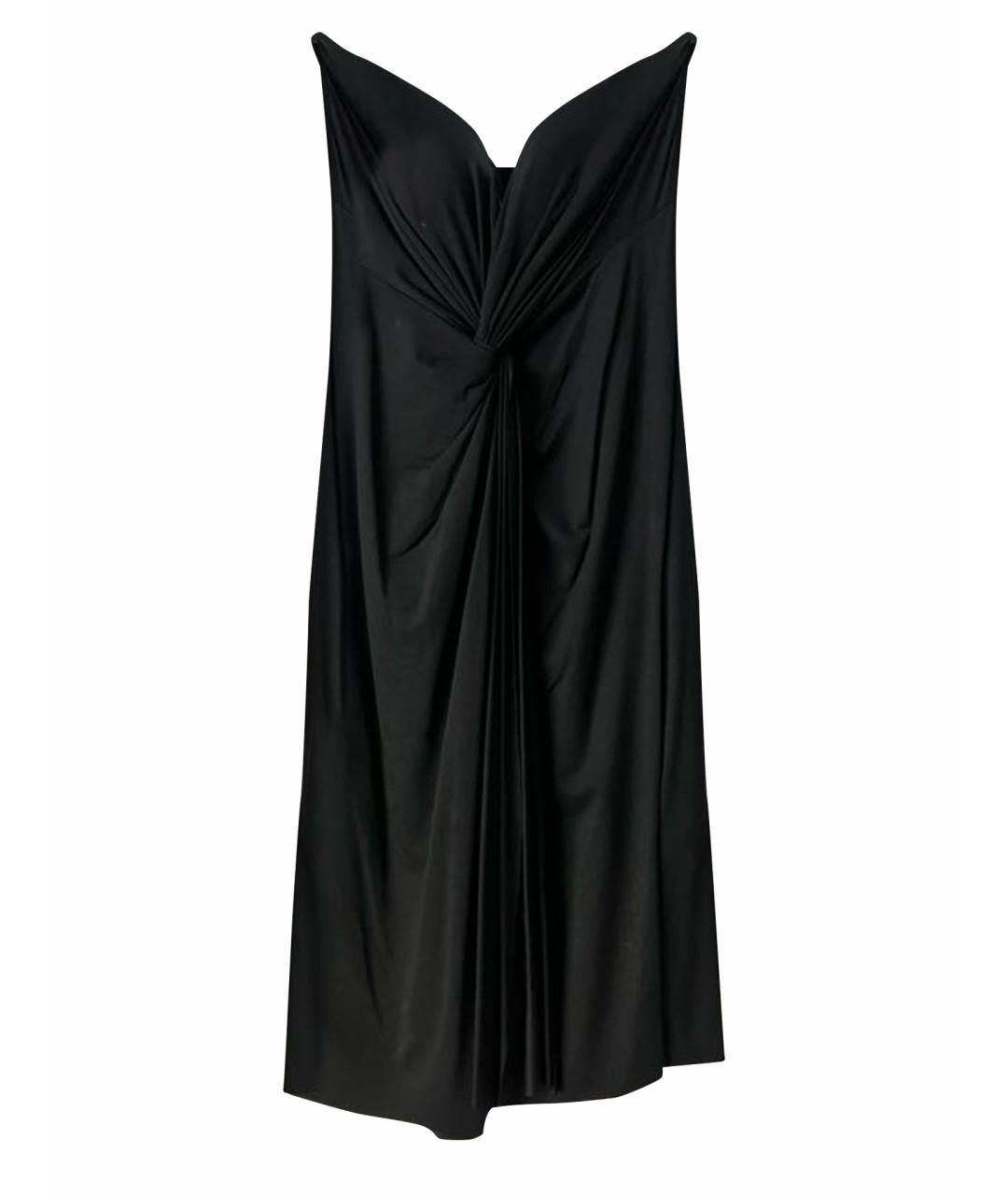 VDP Черное полиамидовое коктейльное платье, фото 1