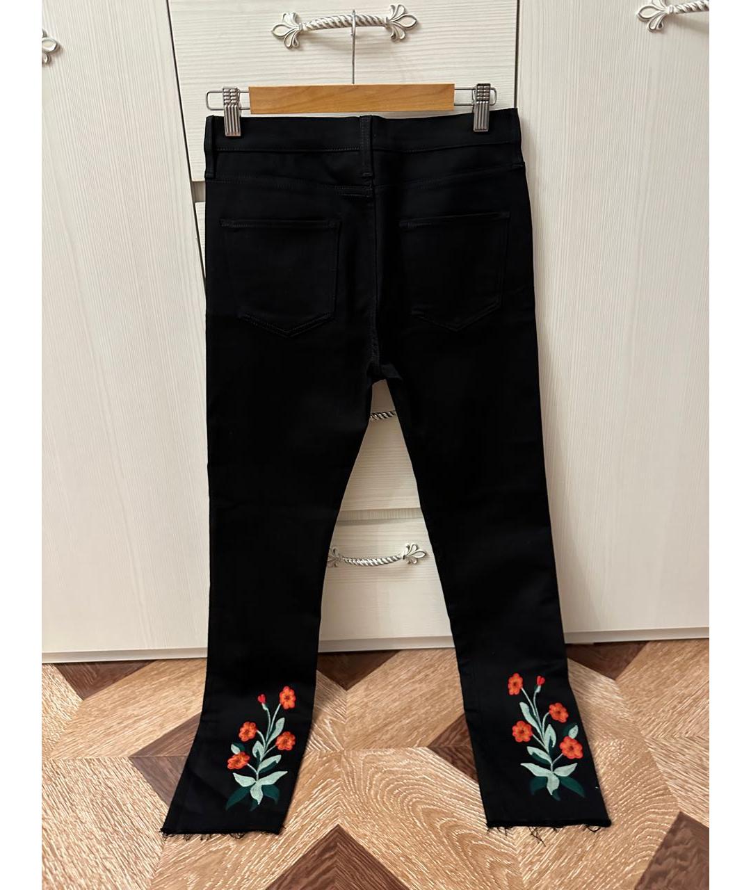 GUCCI Черные хлопко-эластановые прямые джинсы, фото 2