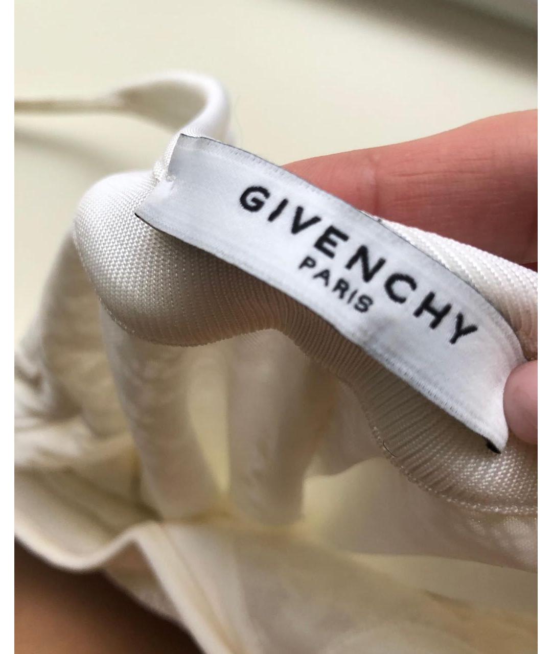 GIVENCHY Белое кружевное вечернее платье, фото 3