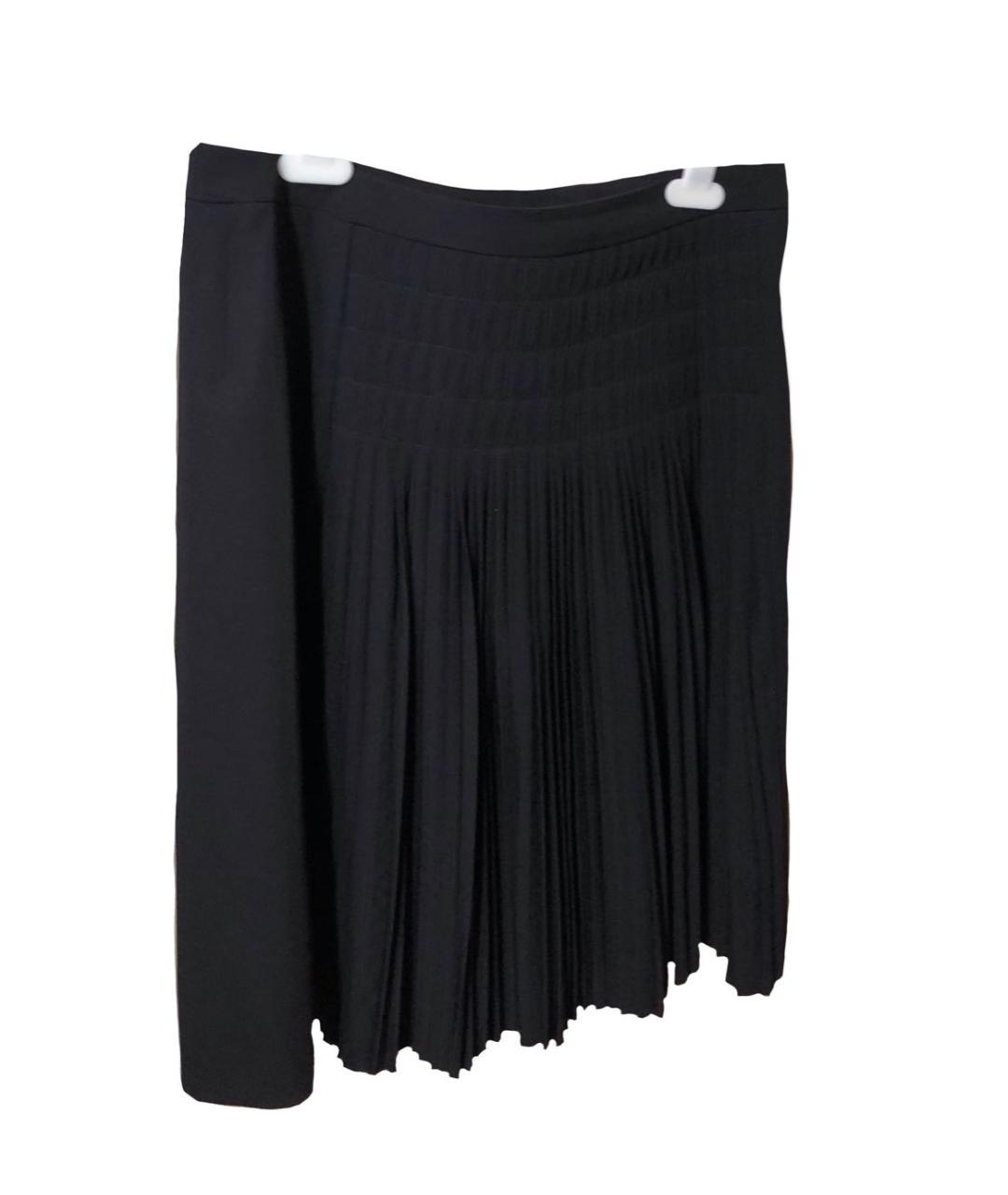 BOTTEGA VENETA Черная полиэстеровая юбка мини, фото 6