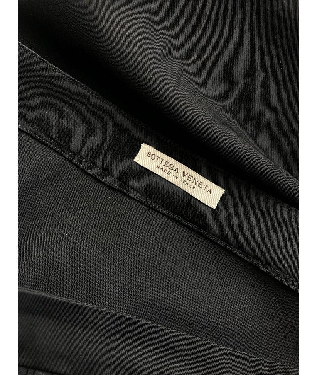BOTTEGA VENETA Черная полиэстеровая юбка мини, фото 3