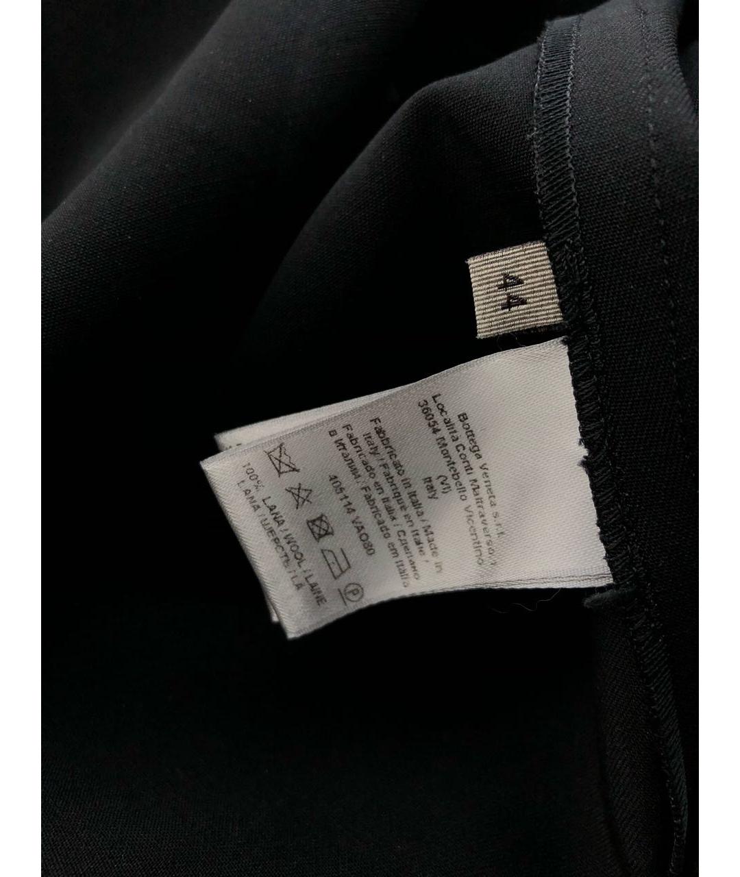BOTTEGA VENETA Черная полиэстеровая юбка мини, фото 4