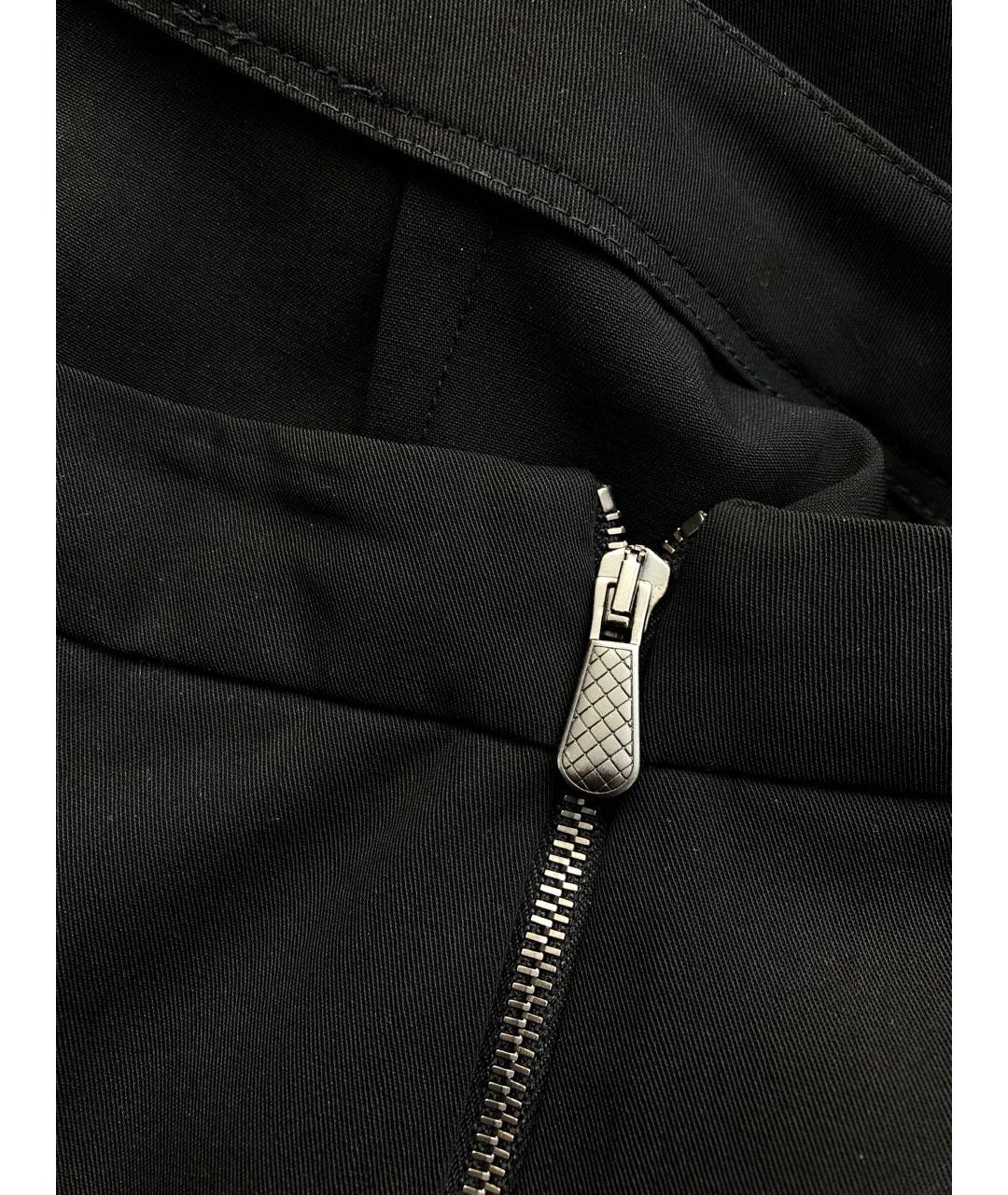 BOTTEGA VENETA Черная полиэстеровая юбка мини, фото 5