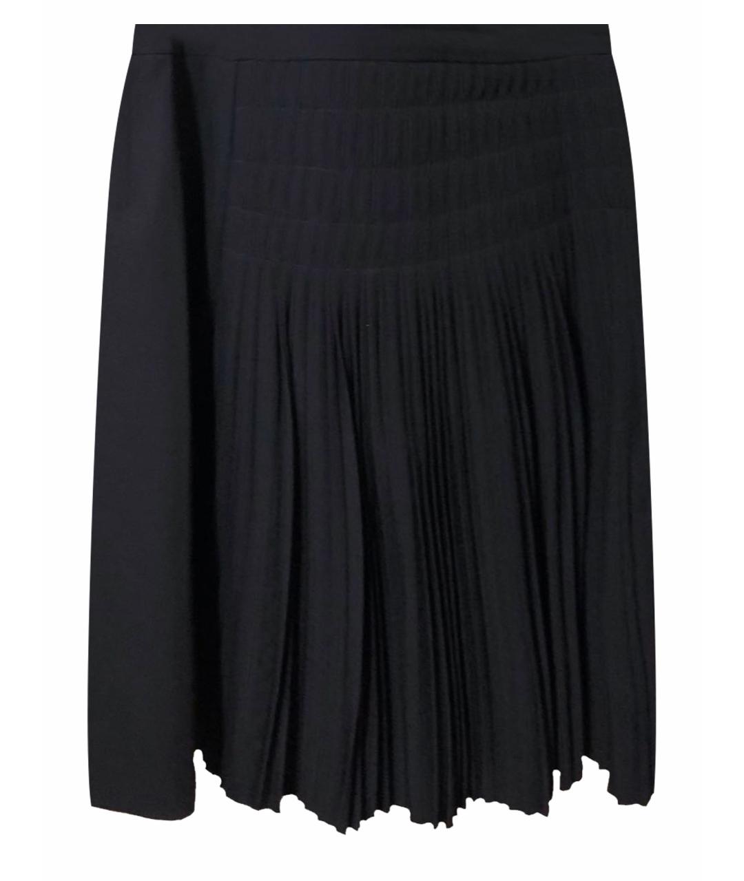 BOTTEGA VENETA Черная полиэстеровая юбка мини, фото 1