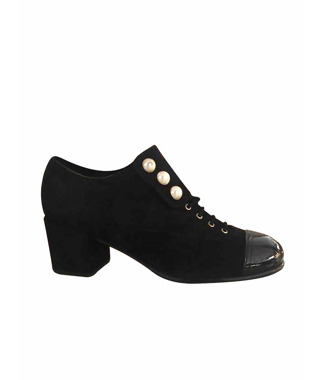 CHANEL PRE-OWNED Черные замшевые ботинки, фото 1