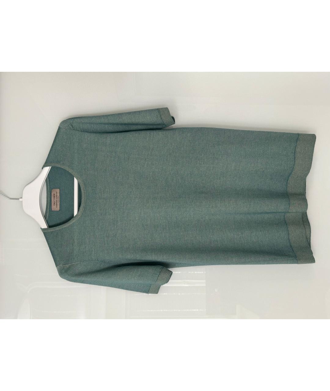 FALCONERI Зеленый кашемировый джемпер / свитер, фото 5