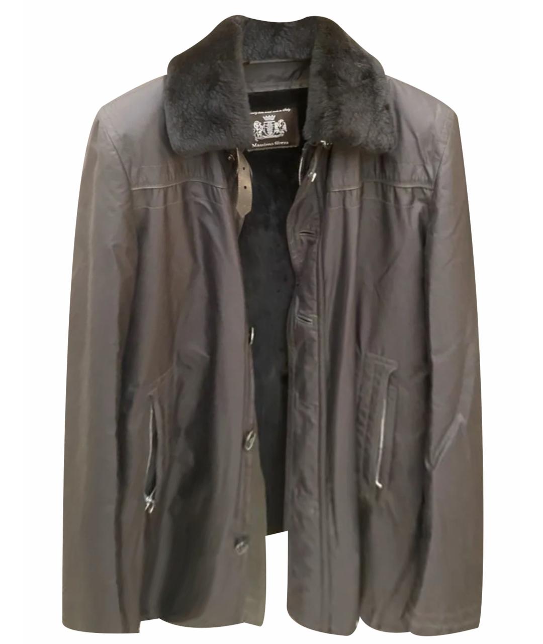 MASSIMO SFORZA Черное меховое пальто, фото 1