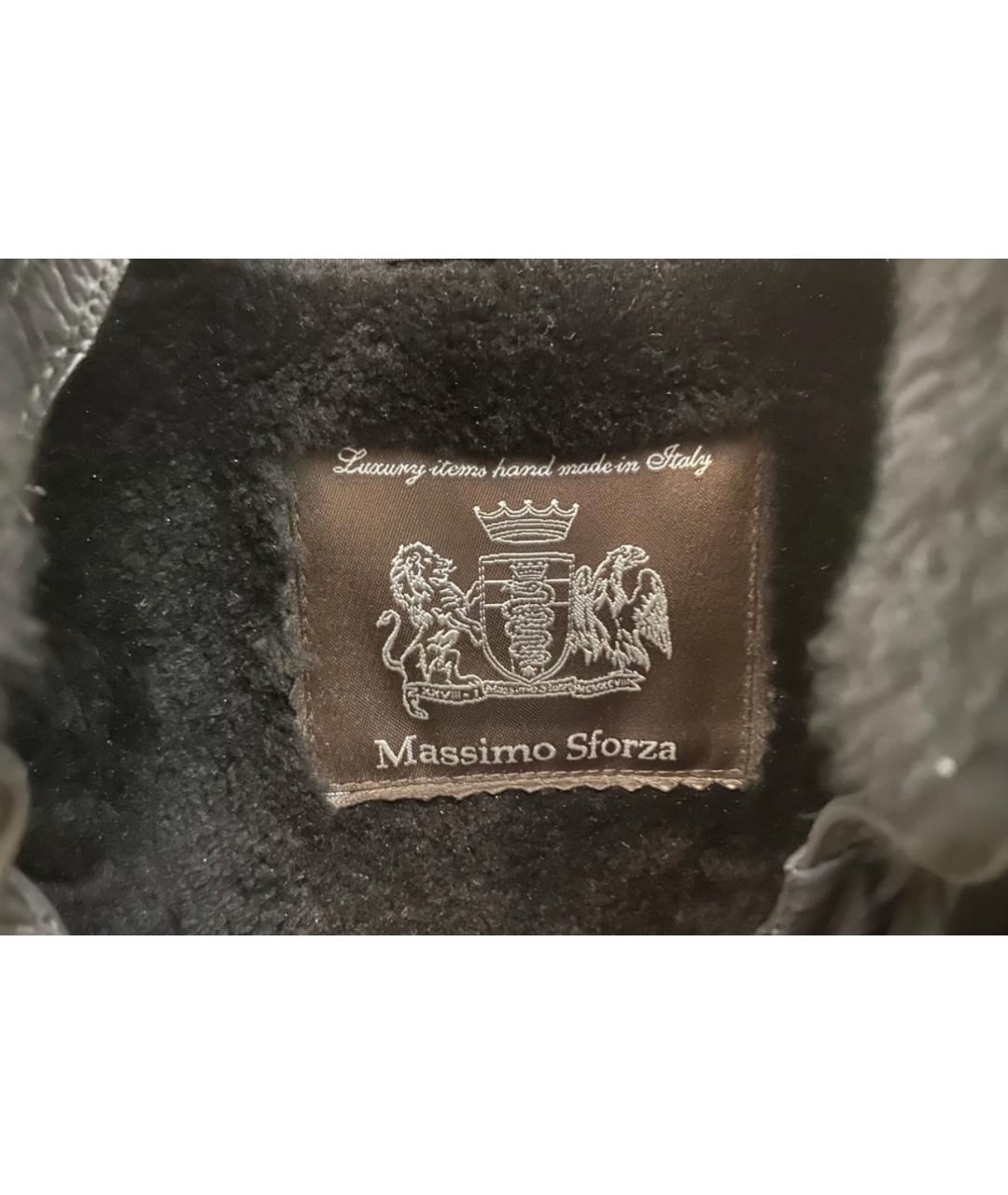 MASSIMO SFORZA Черное меховое пальто, фото 2