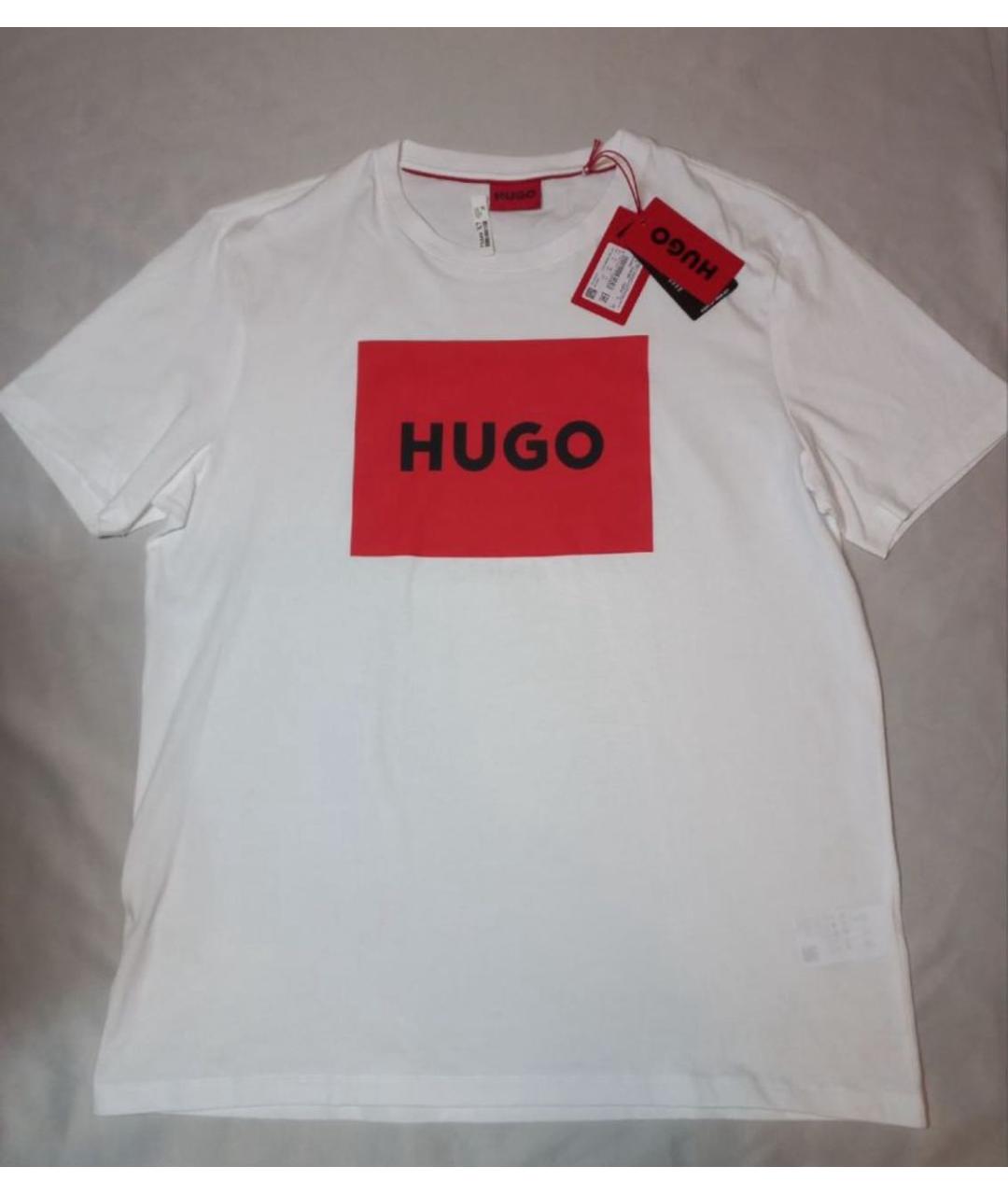 HUGO BOSS Белая хлопковая футболка, фото 9