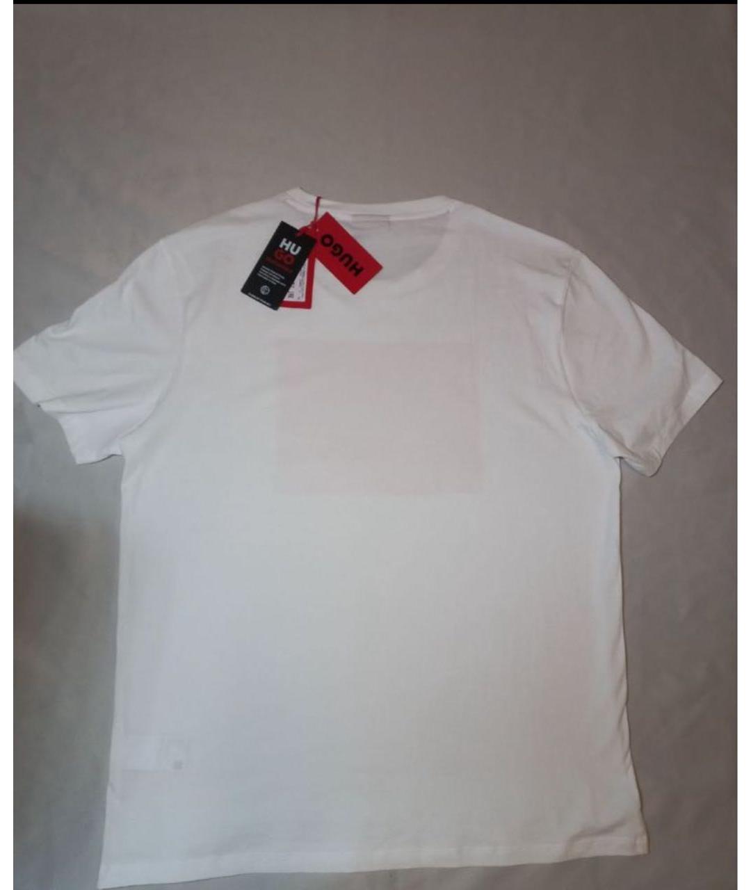 HUGO BOSS Белая хлопковая футболка, фото 2