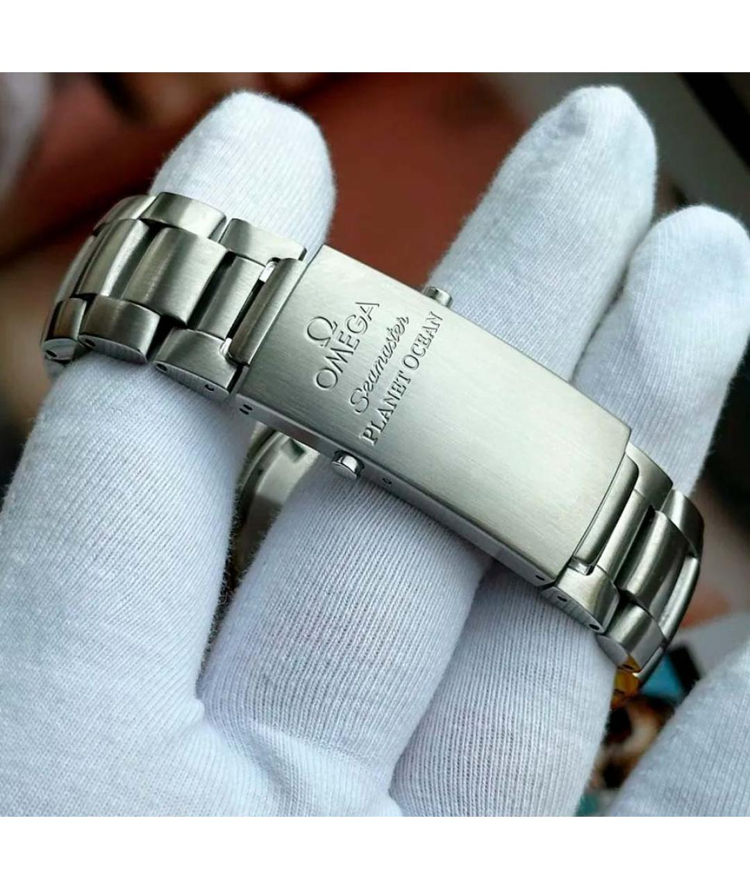 OMEGA Серебряные стальные часы, фото 6