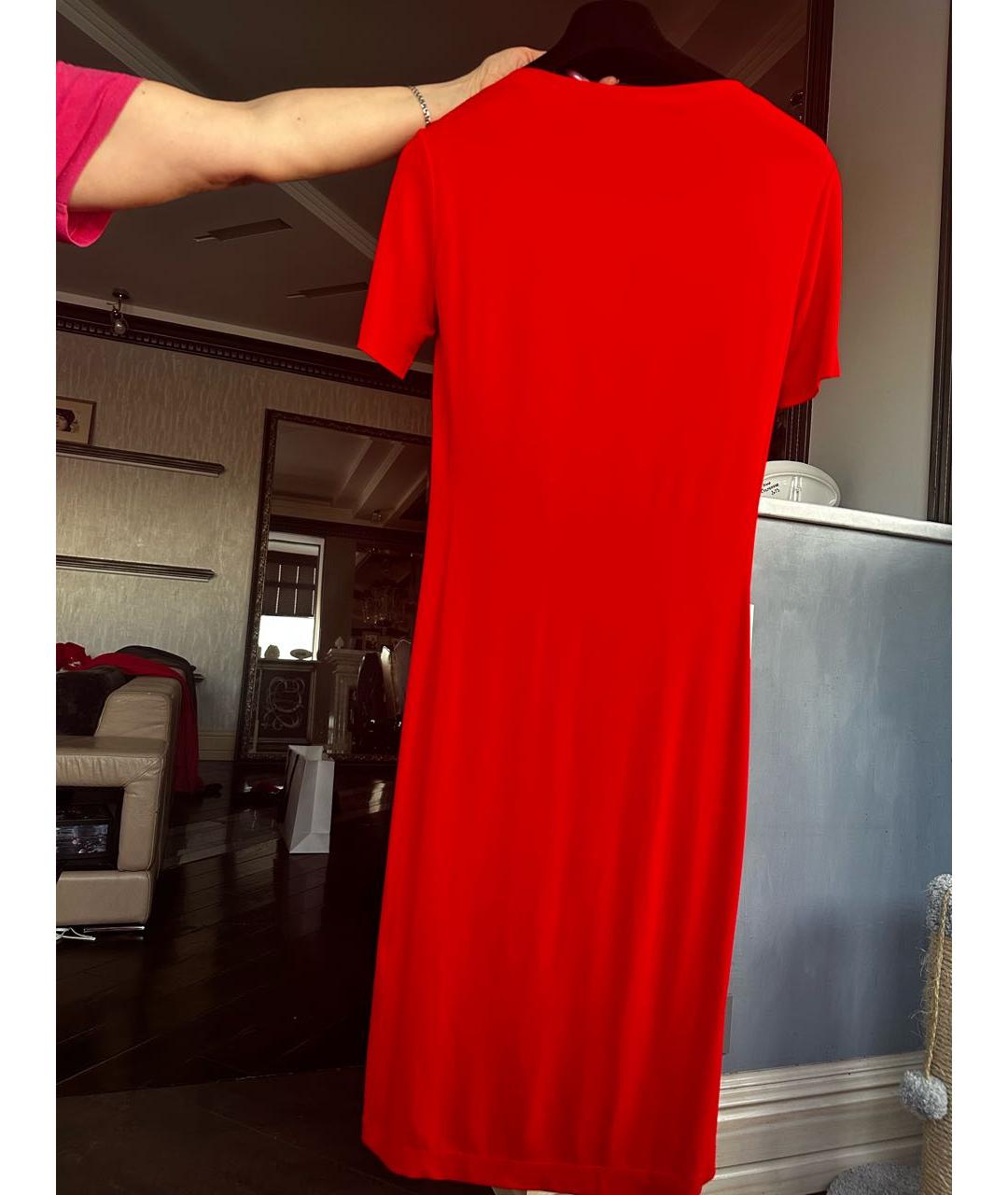 LOVE MOSCHINO Красное повседневное платье, фото 2