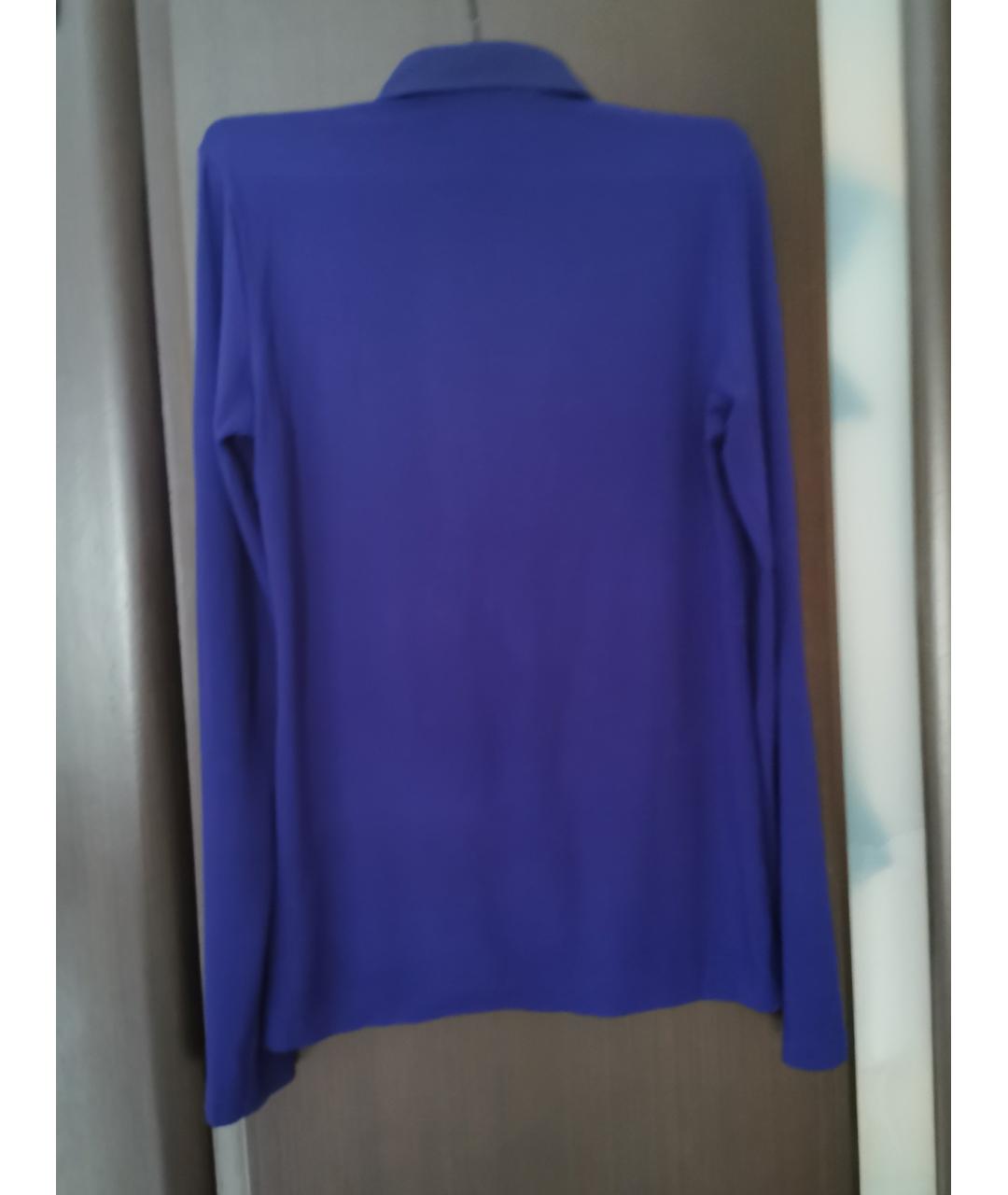 VDP Синий хлопко-эластановый джемпер / свитер, фото 2