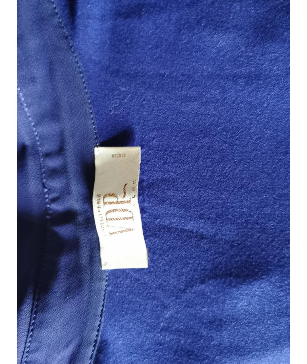 VDP Синий хлопко-эластановый джемпер / свитер, фото 3