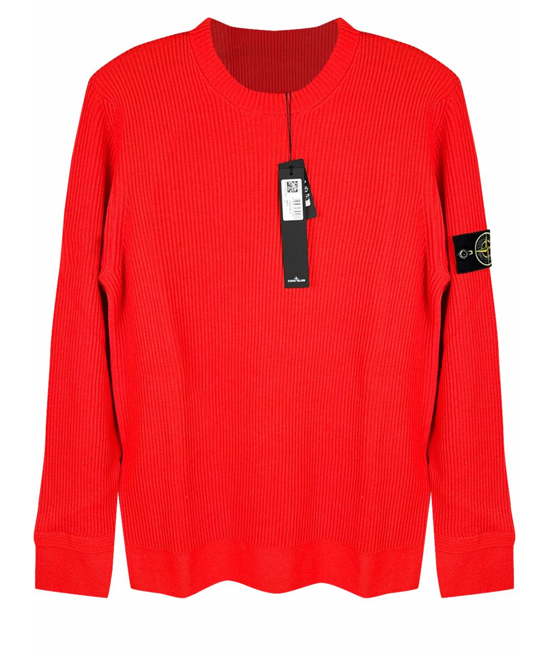 STONE ISLAND Красный шерстяной джемпер / свитер, фото 1