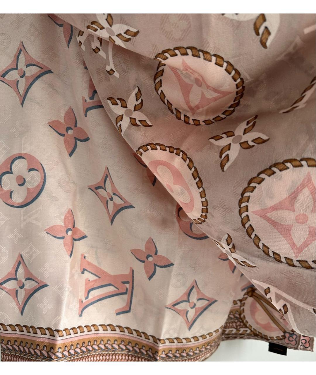 LOUIS VUITTON PRE-OWNED Розовый платок, фото 5