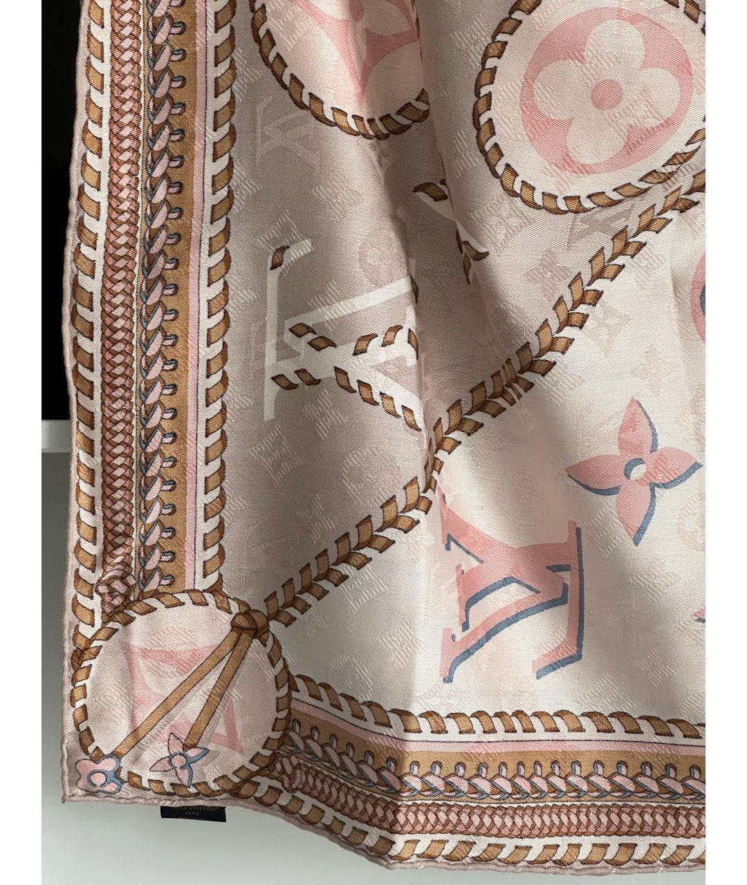 LOUIS VUITTON PRE-OWNED Розовый платок, фото 3