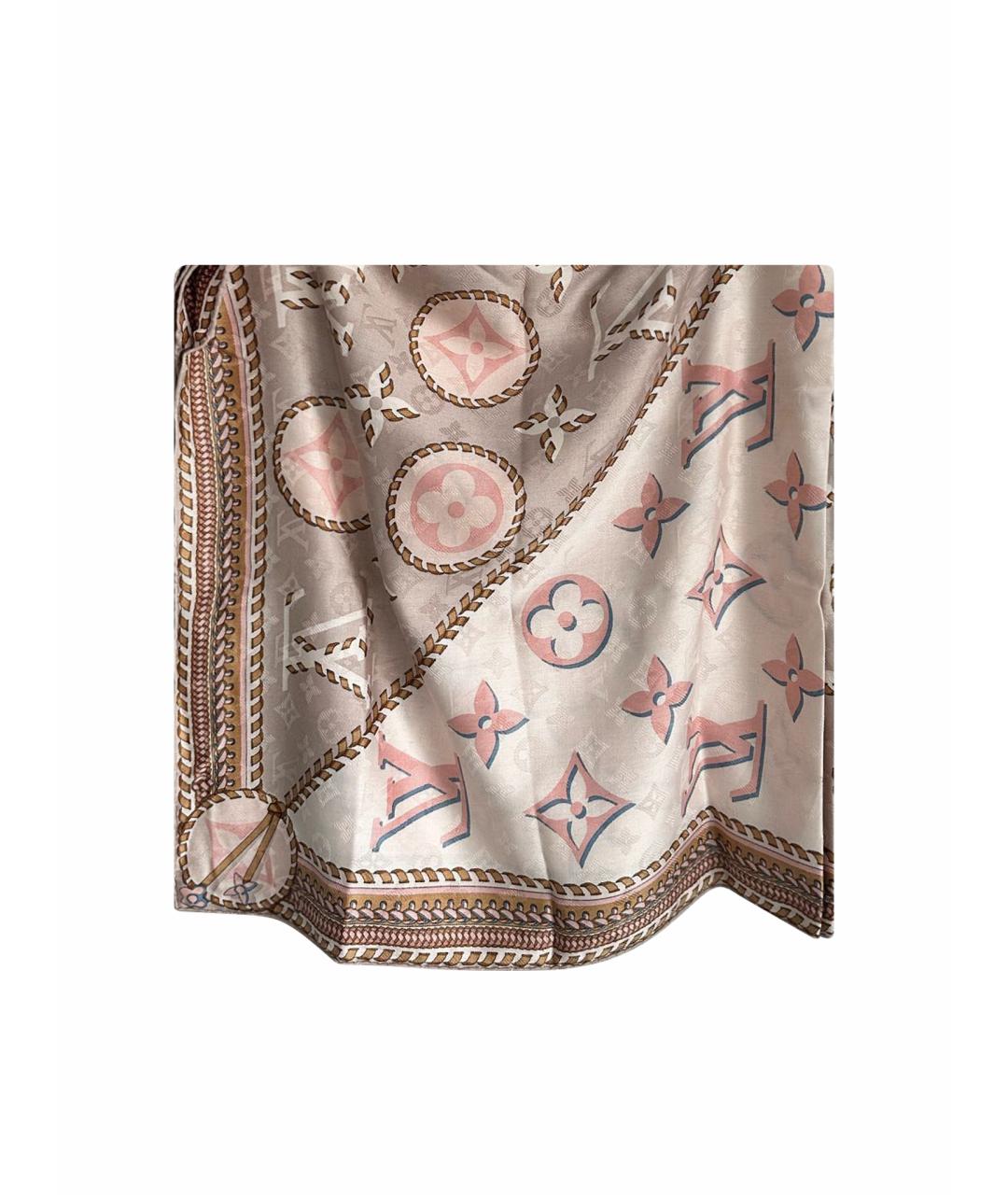 LOUIS VUITTON PRE-OWNED Розовый платок, фото 1