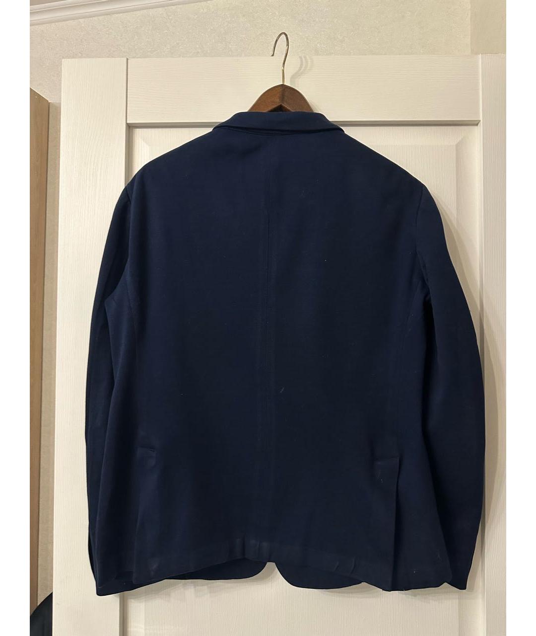 PRADA Синий хлопковый пиджак, фото 3