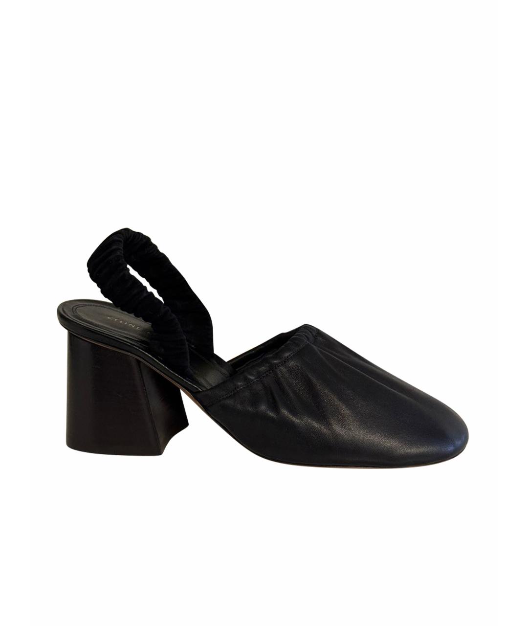 CELINE Черные кожаные туфли, фото 1