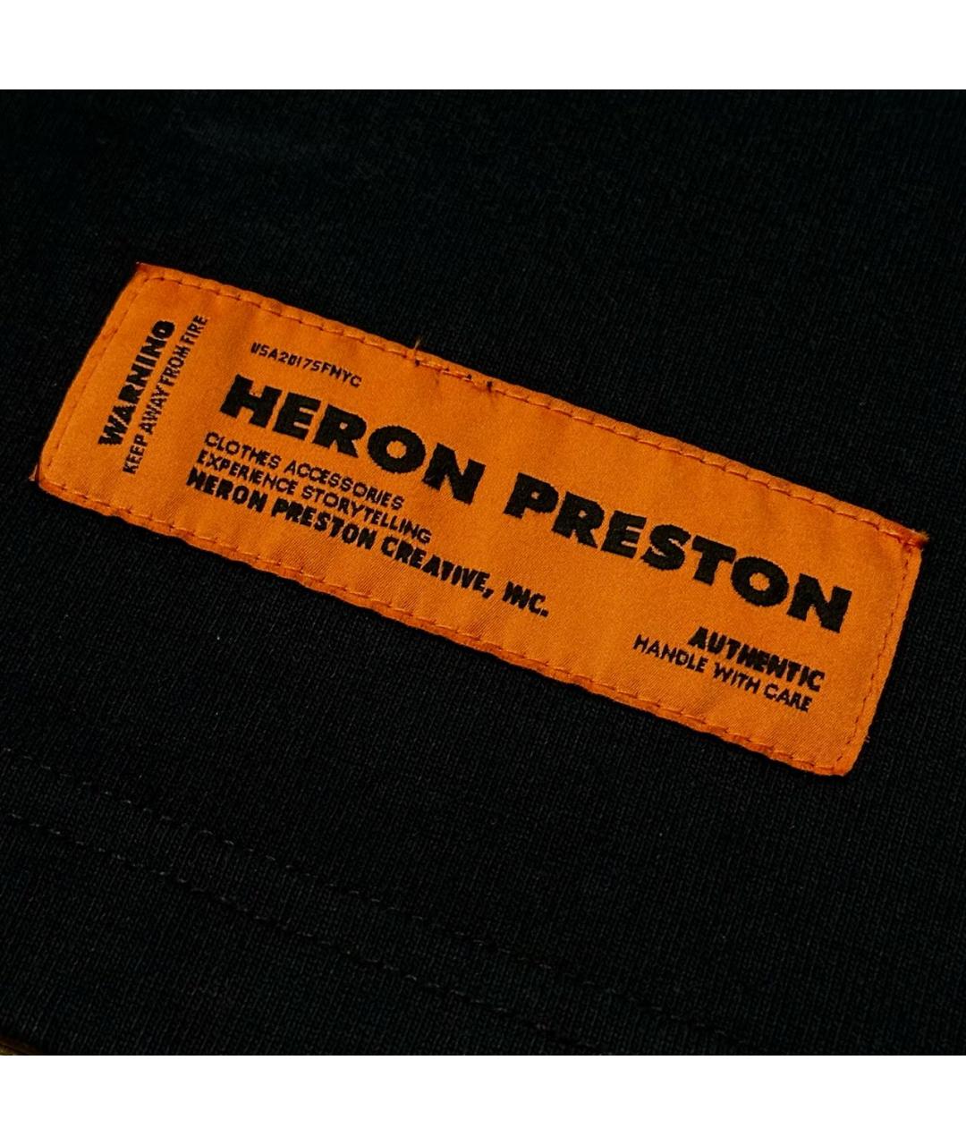 HERON PRESTON Черная хлопко-полиэстеровая футболка, фото 6