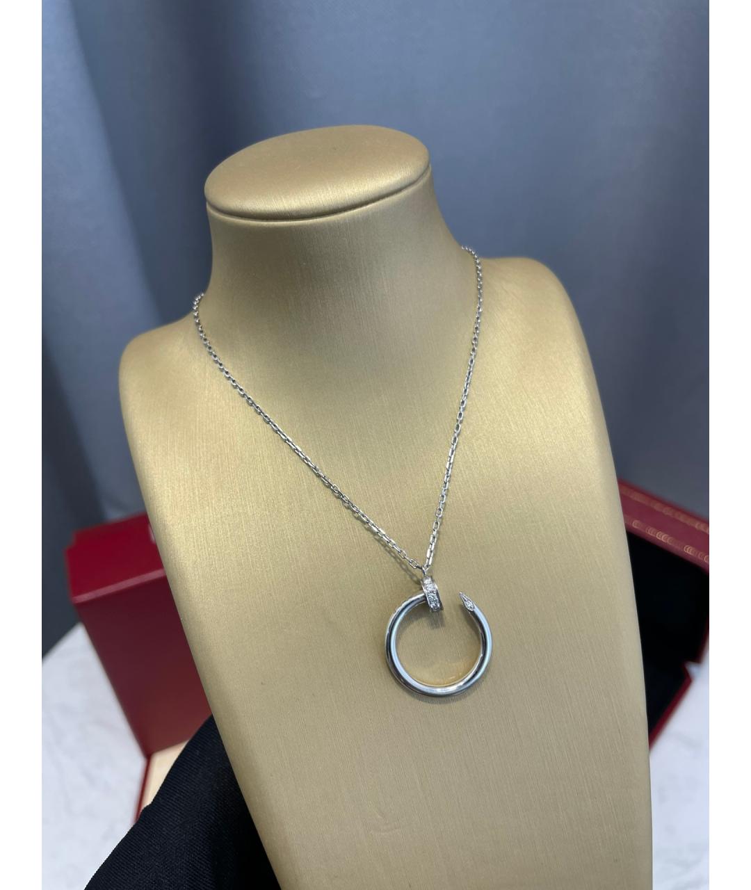 CARTIER Белая подвеска из белого золота, фото 4