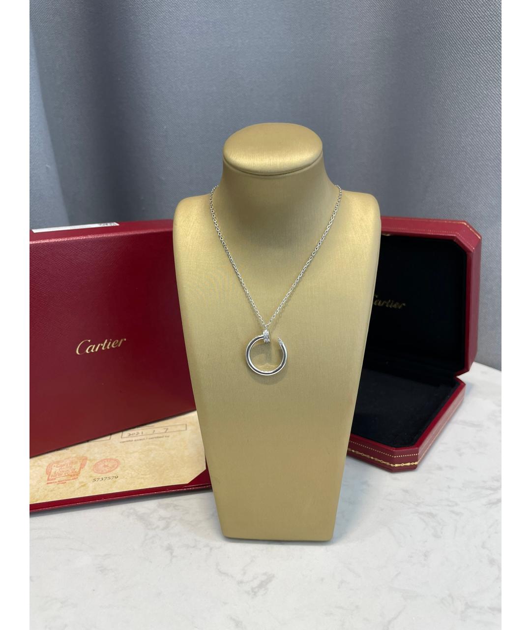 CARTIER Белая подвеска из белого золота, фото 3