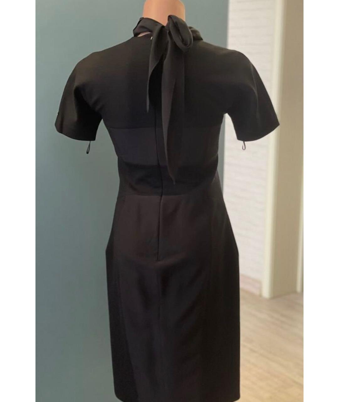 SPORT MAX CODE Черное полиамидовое коктейльное платье, фото 2