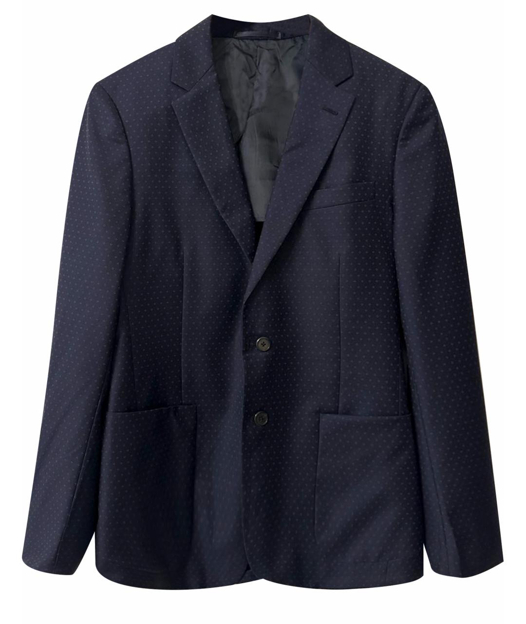 PRADA Темно-синий атласный пиджак, фото 1