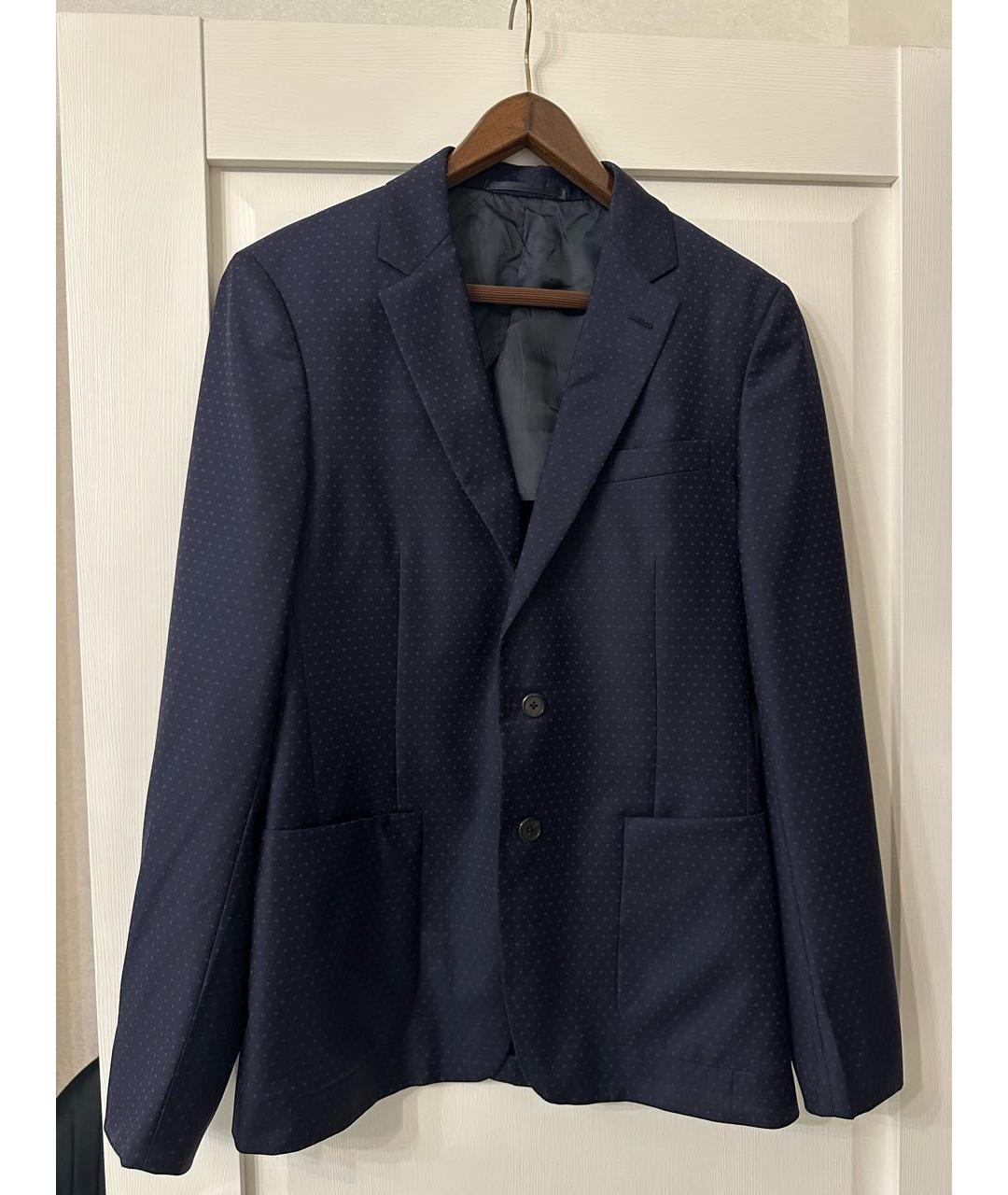PRADA Темно-синий атласный пиджак, фото 4