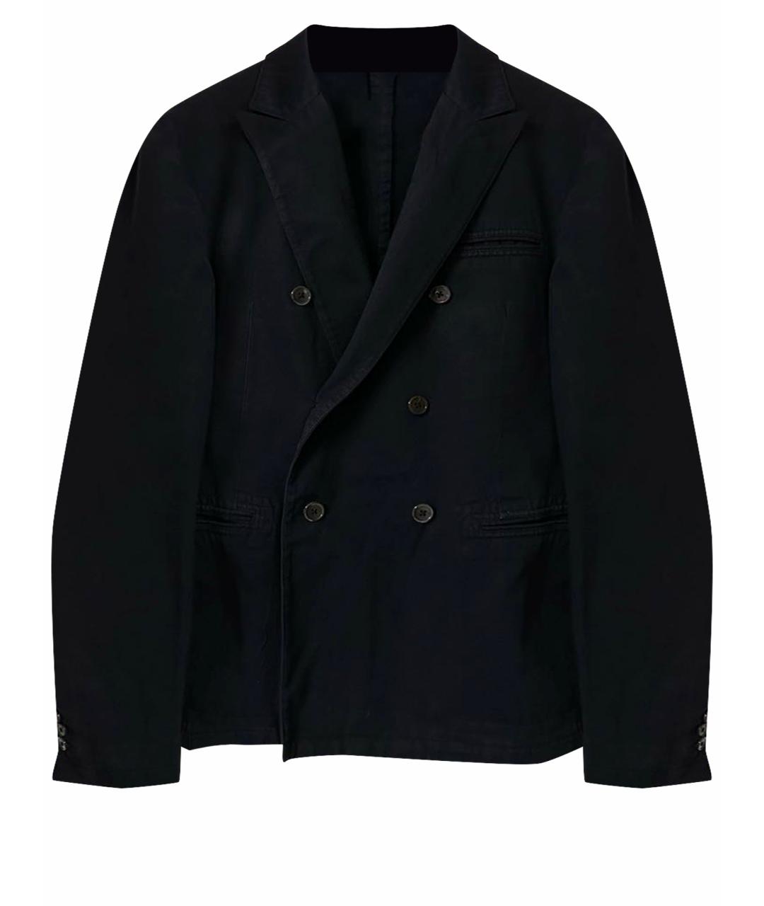 PRADA Черный хлопковый пиджак, фото 1
