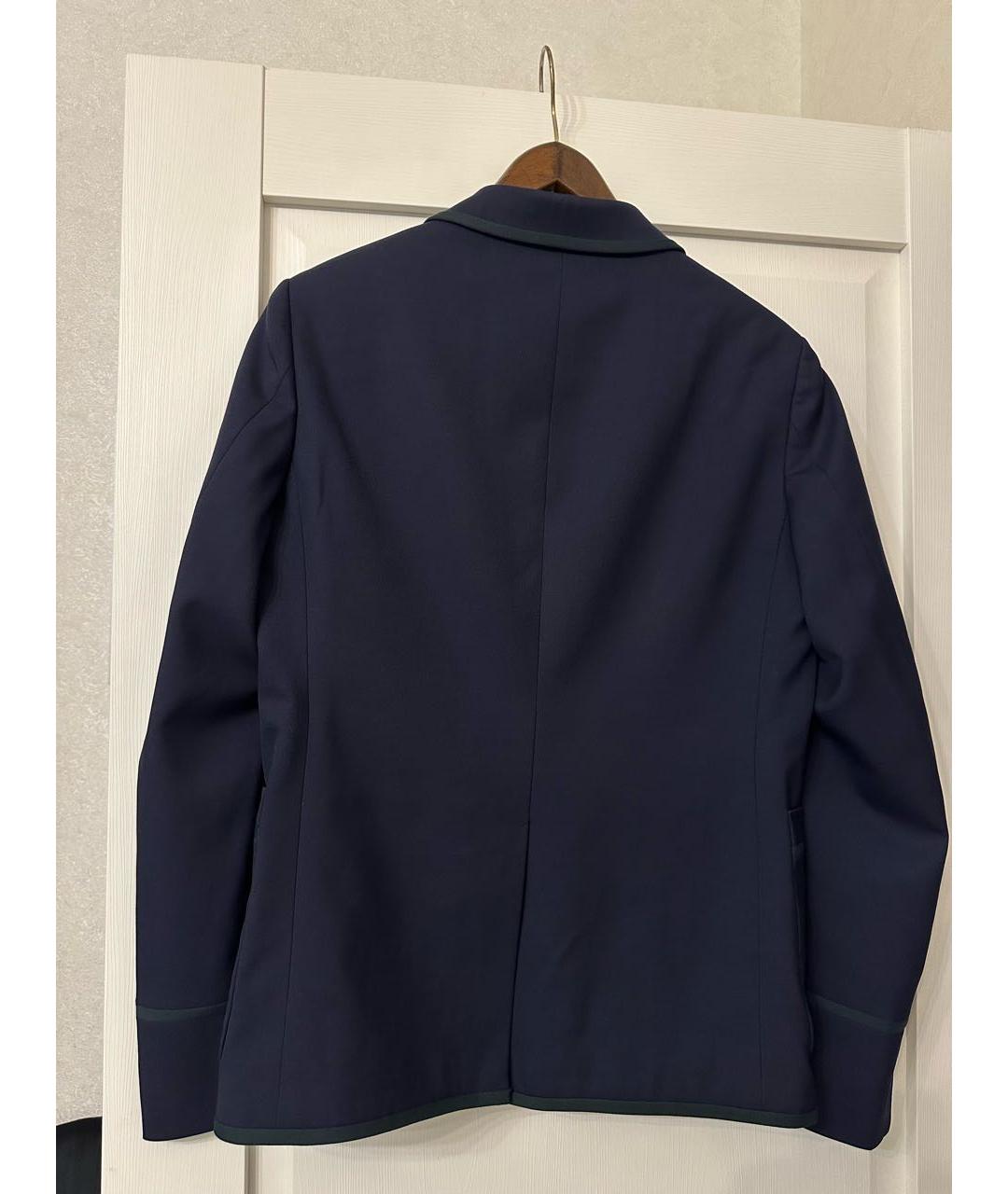 GUCCI Темно-синий хлопковый пиджак, фото 4
