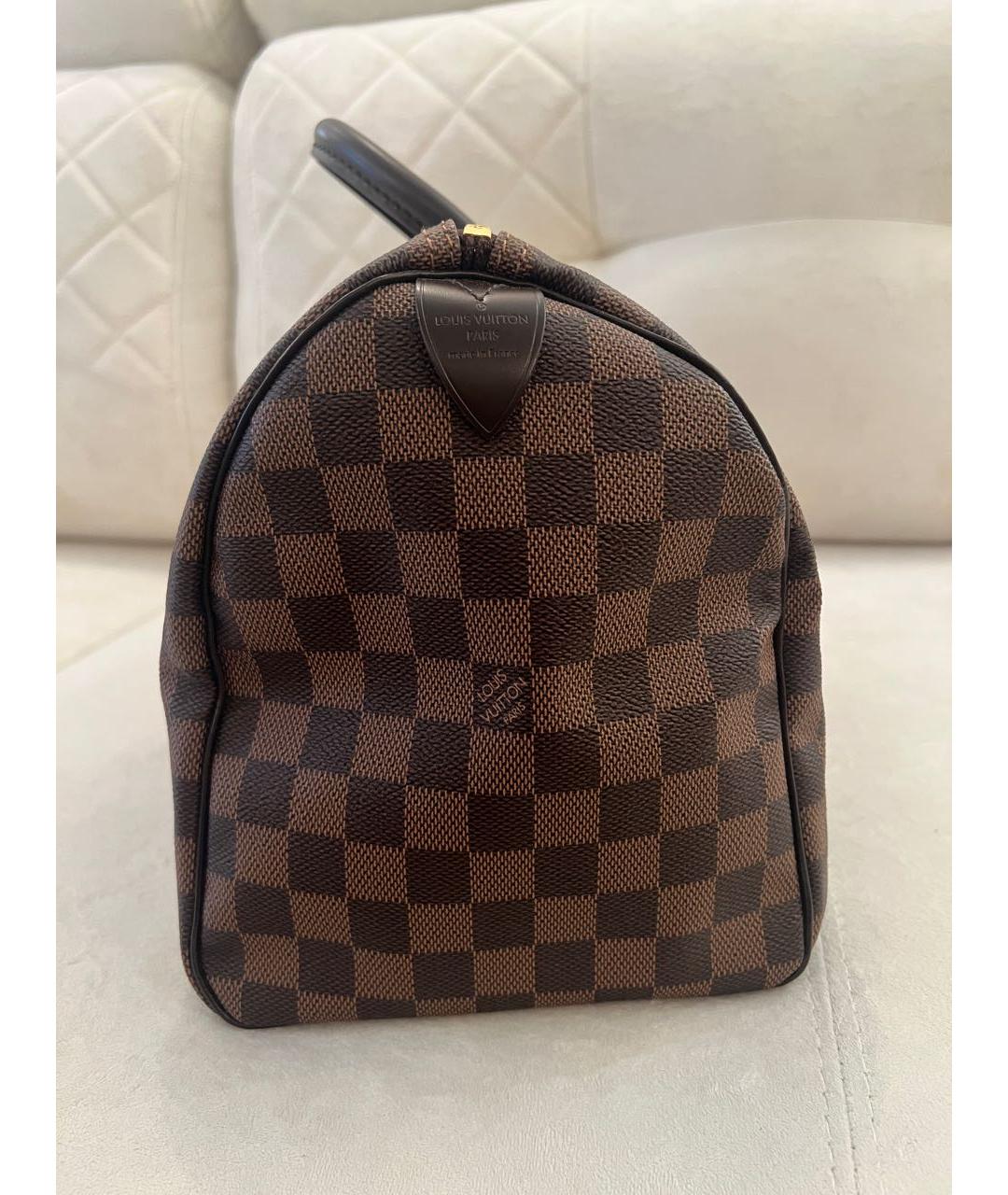 LOUIS VUITTON PRE-OWNED Коричневая сумка с короткими ручками, фото 2