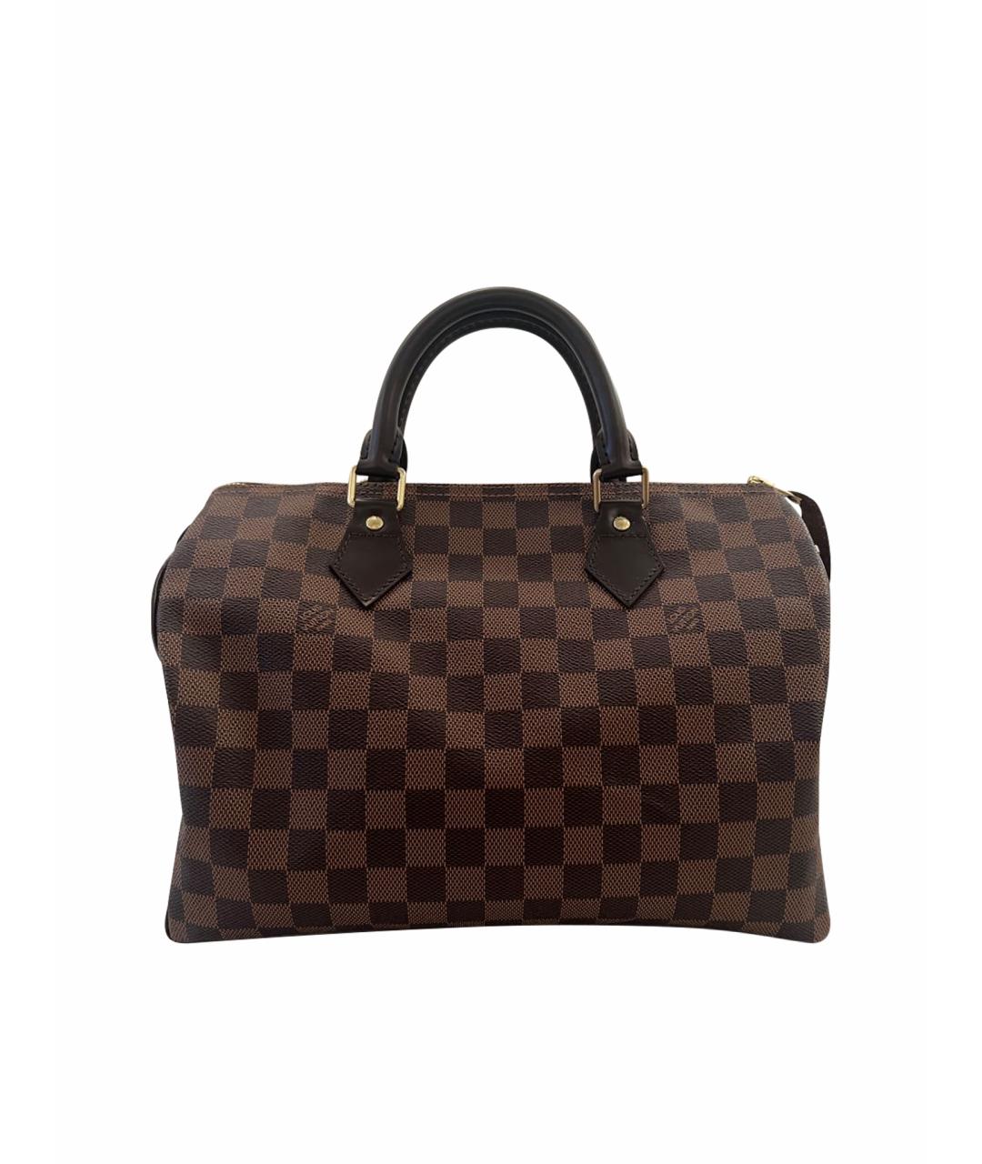 LOUIS VUITTON PRE-OWNED Коричневая сумка с короткими ручками, фото 1