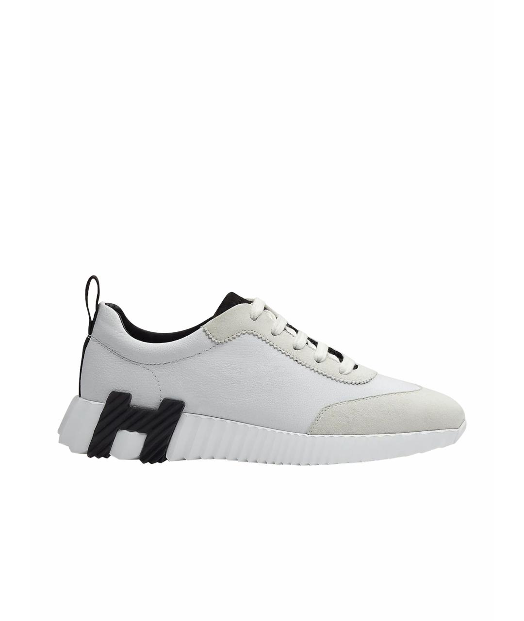 HERMES PRE-OWNED Белые кожаные кроссовки, фото 1