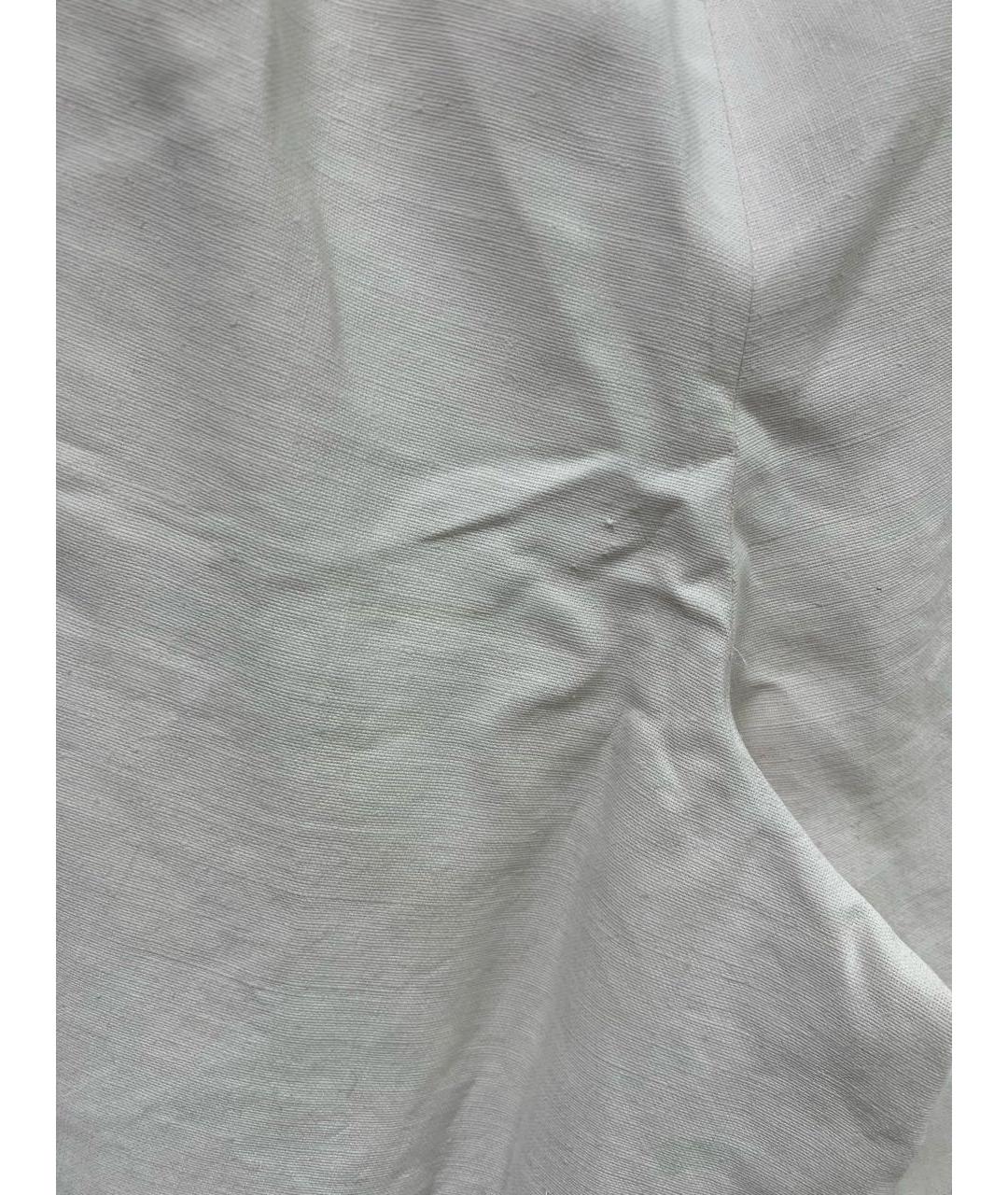 CHANEL Белые льняные шорты, фото 5