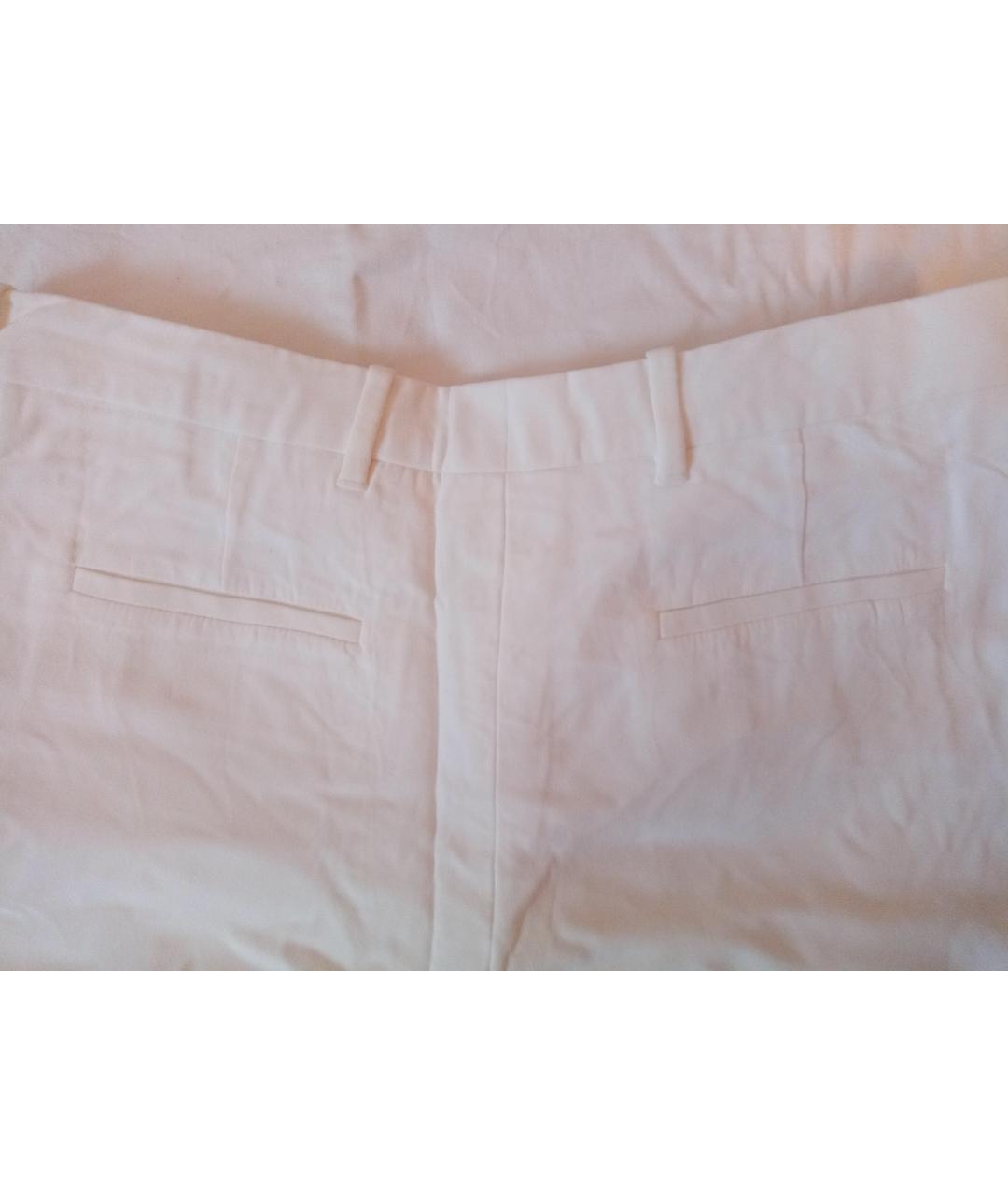 GIVENCHY Белые вискозные прямые брюки, фото 5