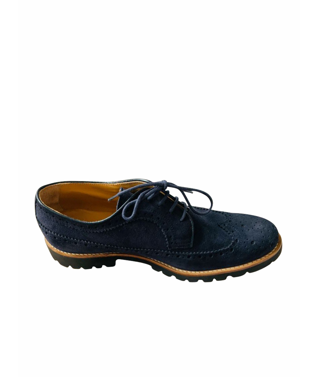 GALLUCCI Темно-синие замшевые ботинки, фото 1