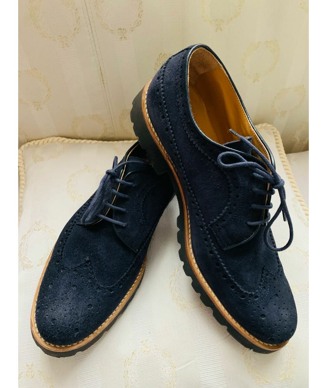 GALLUCCI Темно-синие замшевые ботинки, фото 4