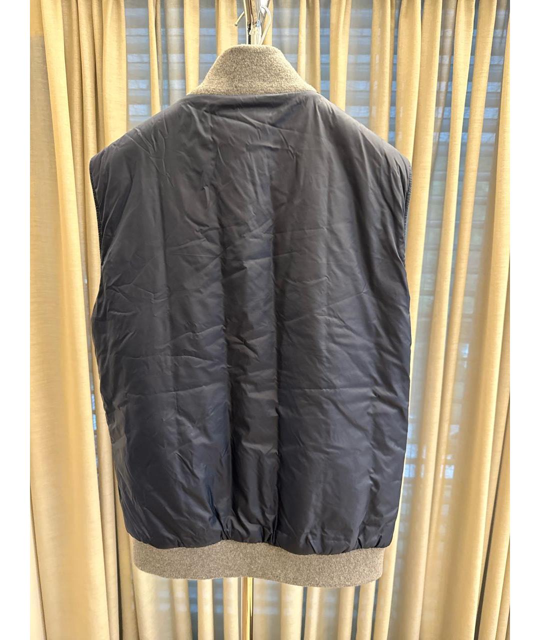 CAPOBIANCO Темно-синий кашемировый жилет, фото 4