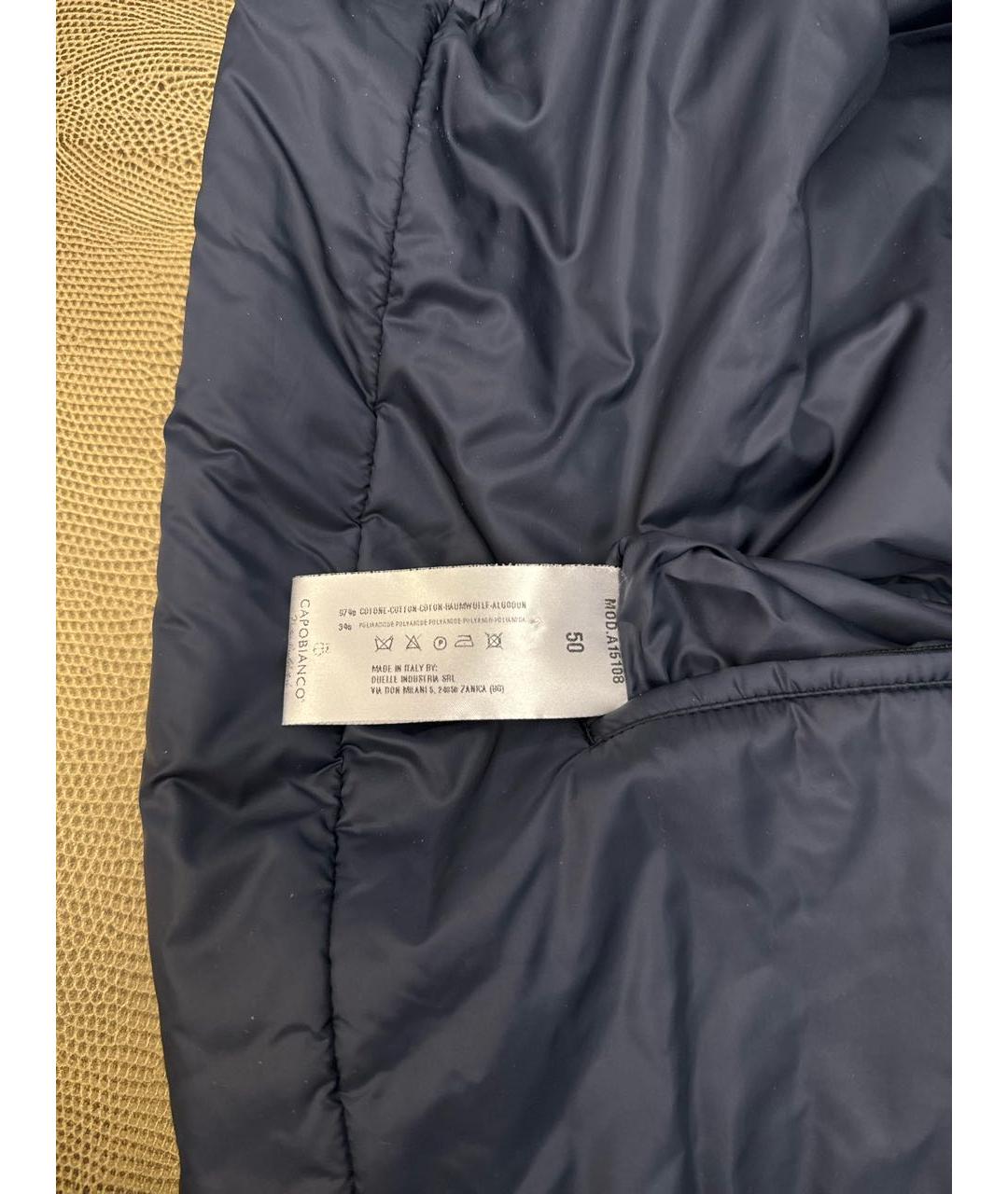 CAPOBIANCO Темно-синий кашемировый жилет, фото 6